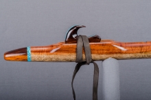 Koa Native American Flute, Minor, Mid F#-4, #J36F (10)